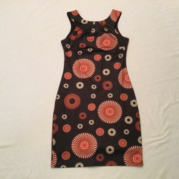Smashed Lemon Art Deco Sleeveless Dress Size 8 - Picture 3 of 8